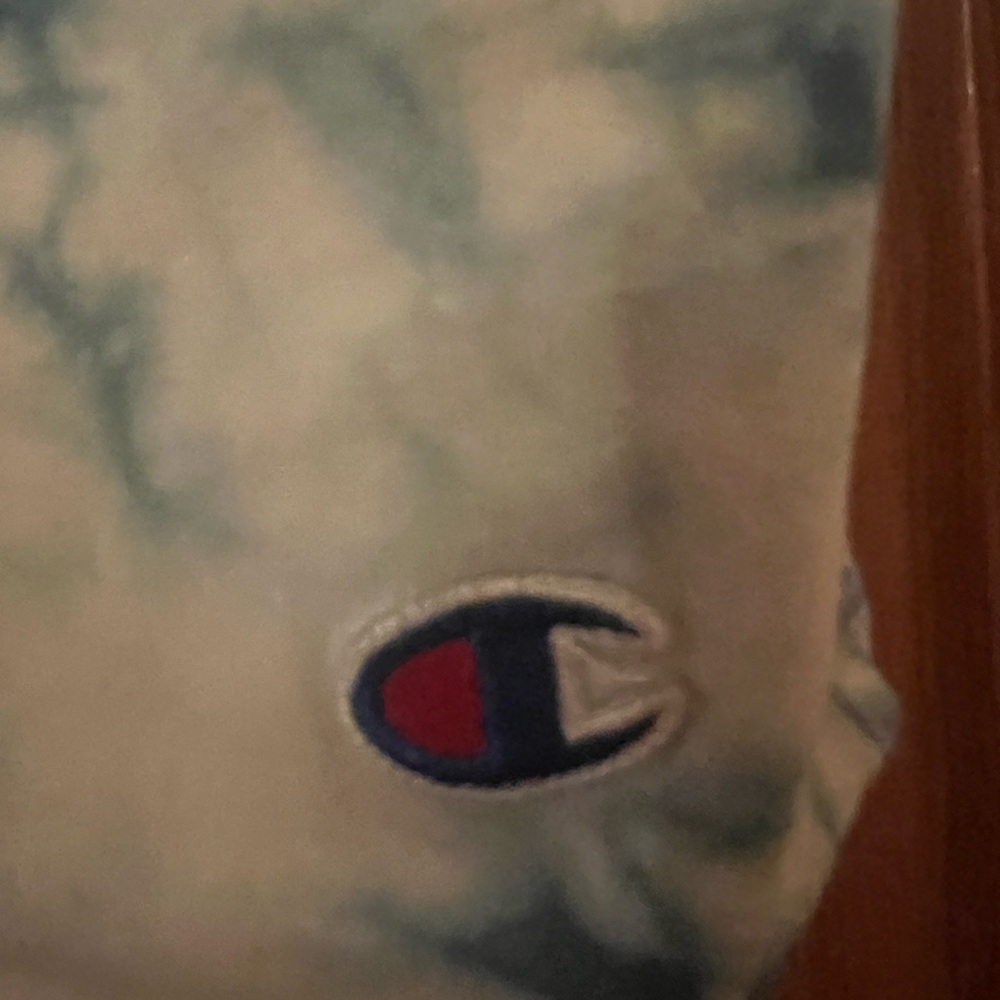Champion Blue Tie-Dye Crop Tank Top - Picture 3 of 4